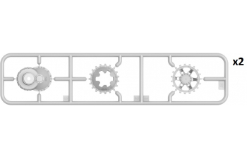 Сборная модель диорама - полевой ремонт немецкого танка - Курск 1943
