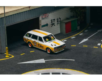 Datsun Bluebird 510 Wagon *OHIGE no PON*, white/orange