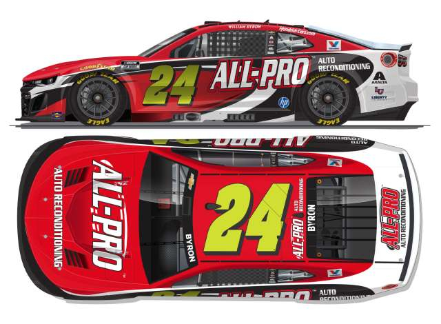 Chevrolet #24 William Byron *24 All-Pro*, red/white 2026