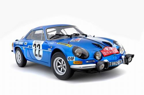 RENAULT Alpine A110 №22 Rally Monte-Carlo 1971, blue