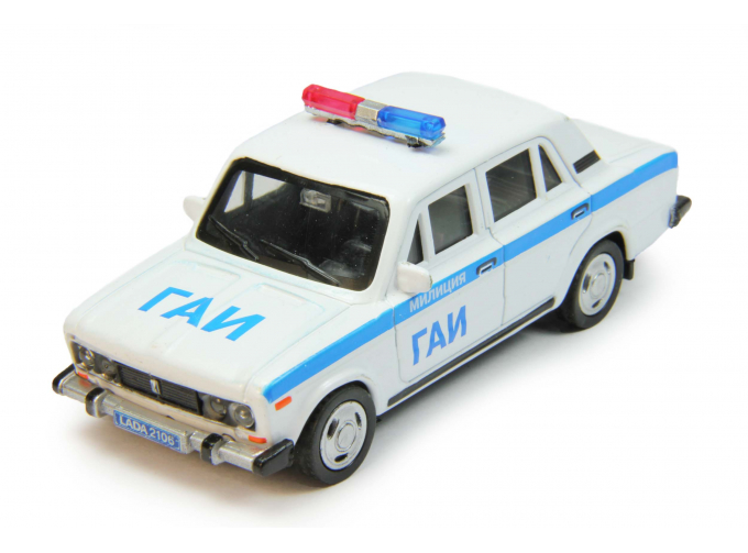 LADA 2106 Милиция ГАИ, white / blue