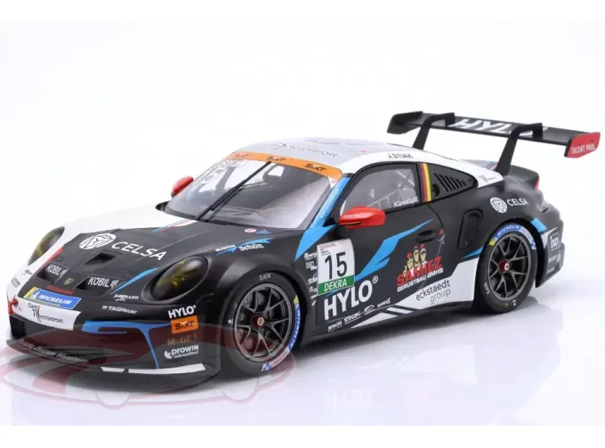PORSCHE 911 992 Gt3 Cup Team M75 Bernhard №15 Porsche Cup Oschersleben (2024) Janne Stiak, Black White