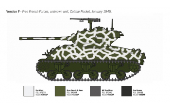 Сборная модель TANK M4a3 Wet Sherman Miltary 1945