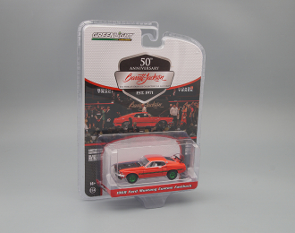 FORD Mustang Custom Fastback (Lot #765.1) (1969) Race Red/Black Hood (Greenlight!)