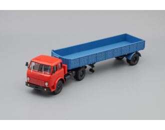 Минский-504 с полуприцепом Минский-9380 (1981), красный / синий