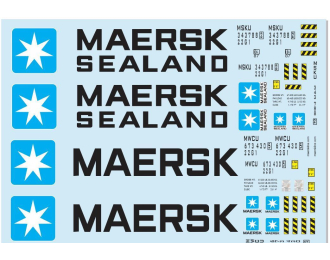 Набор декалей Контейнеры Maersk (100х140)