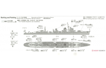 Сборная модель корабль IJN DESTROYER AKISHIMO