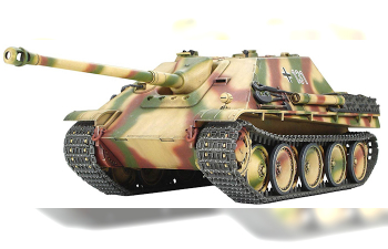 Сборная модель Jagdpanther (поздняя версия), 2 типа выхл. труб, металлическое шасси, 3 вар-та декалей