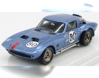 CHEVROLET Corvette Grand Sport Coupe Team Mecom Racing №80 Nassau Speedweek (1963) D.Thompson, Light Blue Met Red