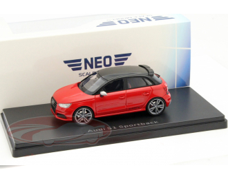 AUDI S1 Sportback (5 дверей) (2014), red / black