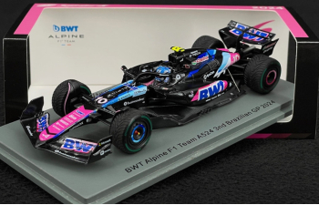 ALPINE F1 A524 Team Bwt Alpine №10 3rd Brazilian Gp (2024) Pierre Gasly, Black Blue Pink