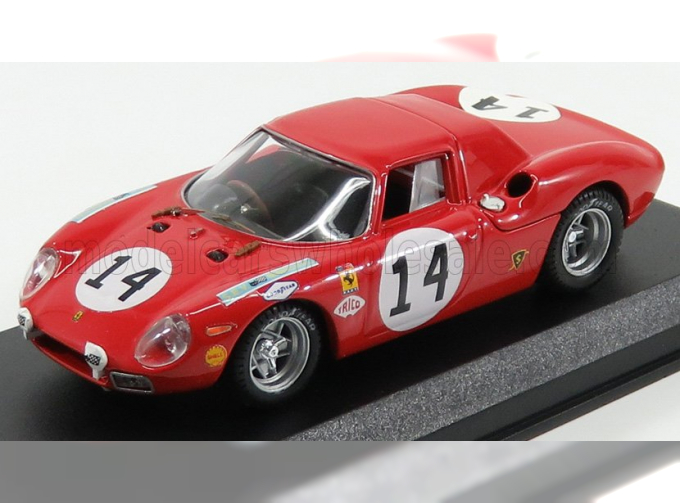 FERRARI 250lm 3.3l V12 Team North American Racing Team N.a.r.t. N 14 24h Le Mans 1968 M.gregory - C.klob, Red