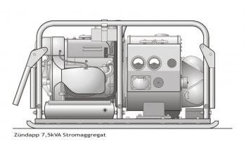 Сборная модель ZUNDAPP 7,5 кВА Stromaggregat 380/220В, генератор 14,4A