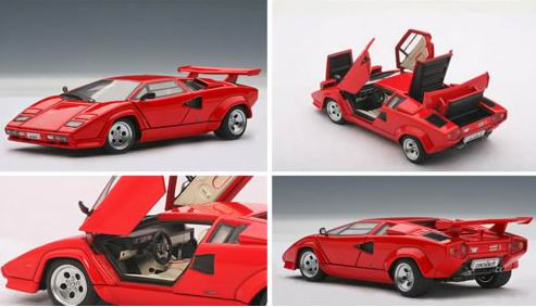 LAMBORGHINI COUNTACH 5000 S (все открывается) 1984, RED