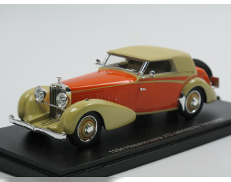  HISPANO SUIZA J12 Cabriolet by VanVooren  closed roof 1934, orange / beige