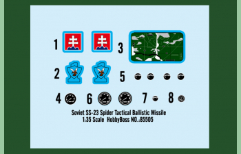 Сборная модель Мобильный ракетный комплекс SS-23 Spider Tactical Ballistic Missile