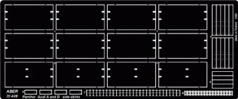 Фототравление Side skirts for Panther Ausf. A, D, Bergepanther