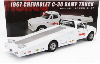 CHEVROLET C-30 Truck Ramp Car Transporter Holley Speed Shop (1967), White