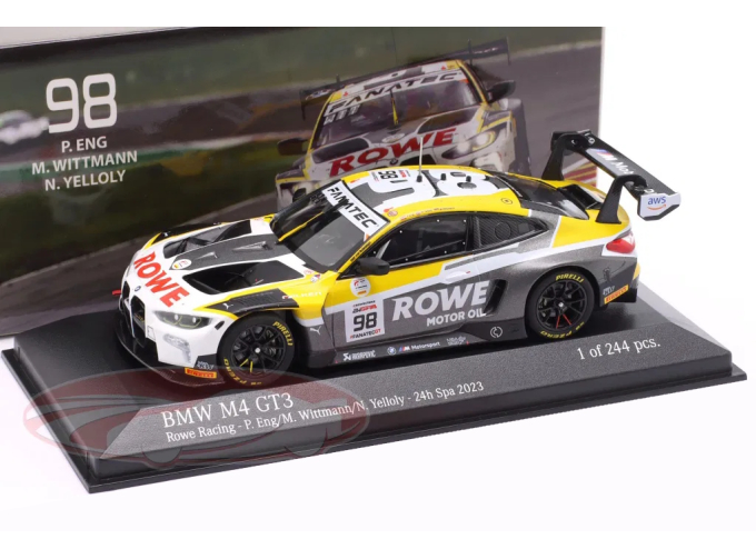 BMW M4 GT3 #98 Winner 24h Spa 2023 Rowe Racing 1:43 Minichamps (2023)