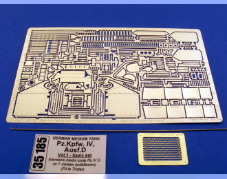 Фототравление для German medium tank Pz.Kpfw. IV, Ausf. D - vol. 1 - basic set