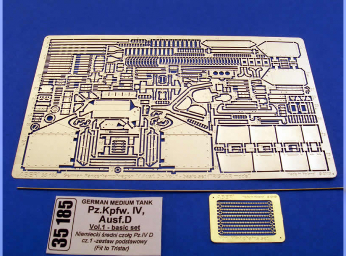Фототравление для German medium tank Pz.Kpfw. IV, Ausf. D - vol. 1 - basic set