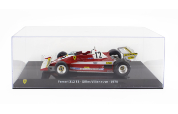 FERRARI F1 312 T3 N 12 Season (1978) Gilles Villeneuve - Con Vetrina - With Showcase, Red White