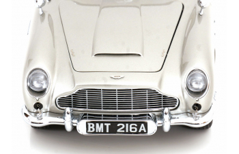 ASTON MARTIN DB5 from the movie James Bond Goldfinger, silver-grey