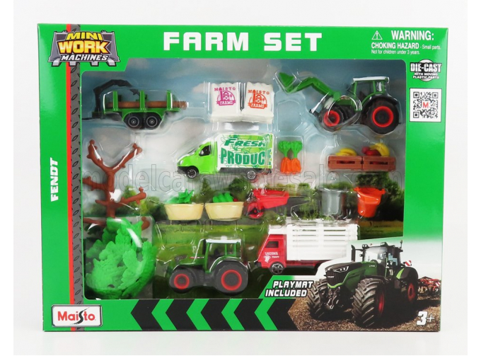 FENDT Farm Set 209 Vario Tractor With Accessories (2022), Green