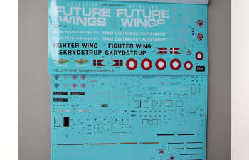 Декаль для F-16AM Fighting Falcon Danmark Pt.3
