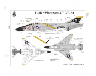 Декаль для F-4B Phantom-II VF-84, без тех. надписей