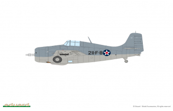 Сборная модель истребитель F4F-3 и F4F-4 Wildcat, MIDWAY комбо (2 в 1)