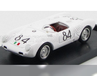 PORSCHE 550a Rs Spider №84 Winner Targa Florio (1956) Umberto Maglioli, White