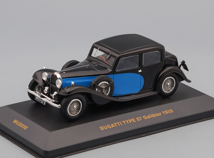 BUGATTI Type 57 Galibier (1935), black / blue