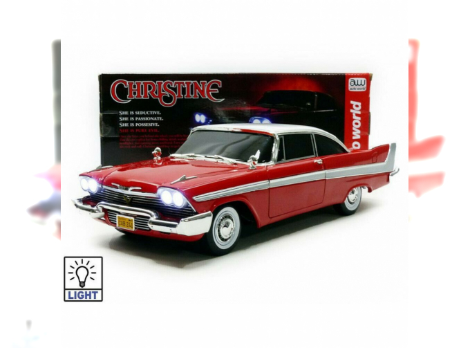 PLYMOUTH Fury Coupe (1958) - Black Windows - Evil Version - Christine La Macchina Infernale, Red White