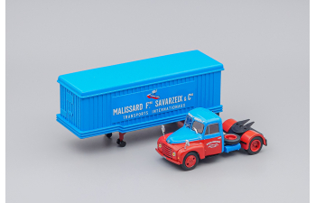 CITROEN U23 Truck Malissard Savarzeix Transports (1961), blue/ red