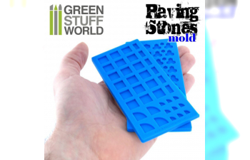 Силиконовая форма для создания брусчатки длиной 2 шт / Silicone molds - Paving stones