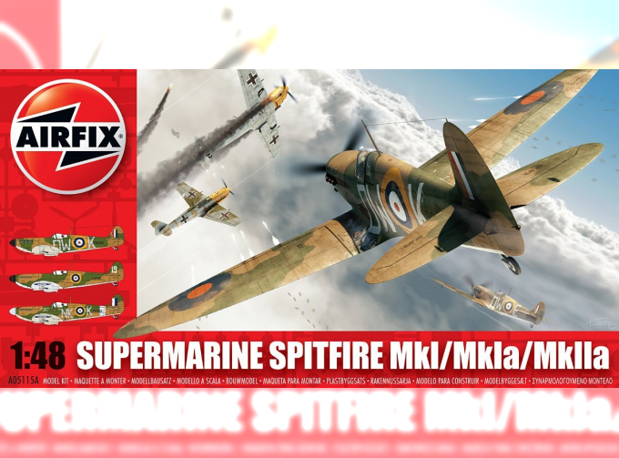 Сборная модель Британский истребитель Supermarine Spitfire MK.I / MK.Ia / MK.IIa