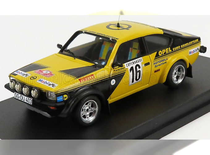 OPEL Kadett Gt/e №16 Rally Montecarlo (1976) W.Rohrl - J.Berger, Yellow Black