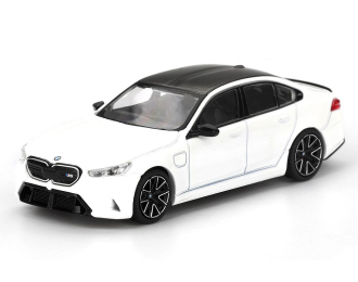 BMW M5 (G90), Alpine RHD (2025), white