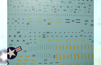 Декаль F-8E Crusader VF-211 Checkmates Pt.1, FFA (удаляемая лаковая подложка)