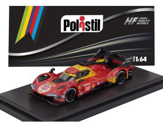 FERRARI 499P 3.0L Turbo v6 team ferrari af corse №50 Winner 24h Le Mans 2024 Antonio Fuoco - Miguel Molina - Nicklas Nielsen - Con Vetrina - With Showcase