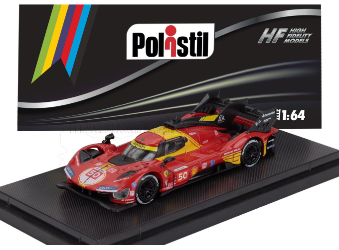FERRARI 499P 3.0L Turbo v6 team ferrari af corse №50 Winner 24h Le Mans 2024 Antonio Fuoco - Miguel Molina - Nicklas Nielsen - Con Vetrina - With Showcase