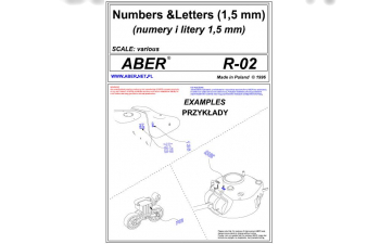 Numbers & Letters (1,5mm)