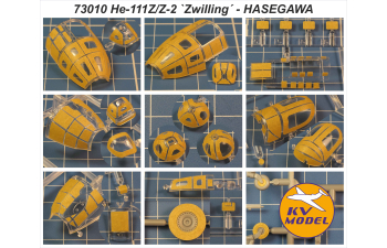 Маска окрасочная Heinkel He111Z/Z-2 `Zwilling´ (HASEGAWA #00995, #01940, #02305) + маски на колеса