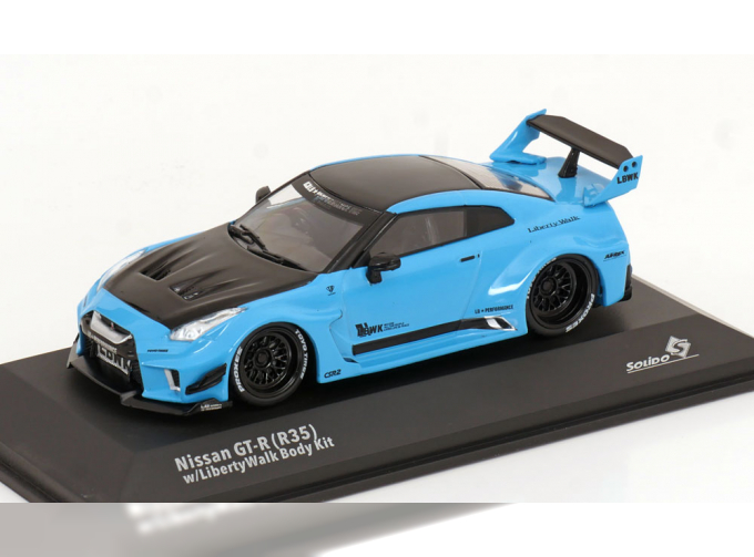 NISSAN GT-R (R35) Liberty Walk Body Kit (2019), blue black