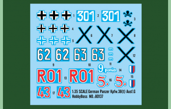 Сборная модель German Panzer Kpfw.38(t) Ausf.G