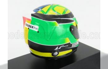 SCHUBERTH HELMET F1 Casco Helmet Mild Seven Benetton B194 Ford N5 Demonstration Run Belgium Spa Gp (2017) Mick Schumacher, Yellow Green Red Black