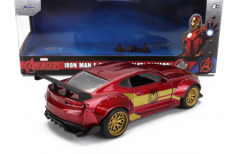 CHEVROLET Camaro Coupe With Iron Man Figure (2016), Red Gold