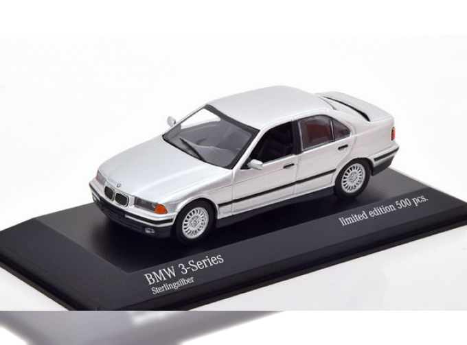  BMW 3er E36 Saloon (1991), silver