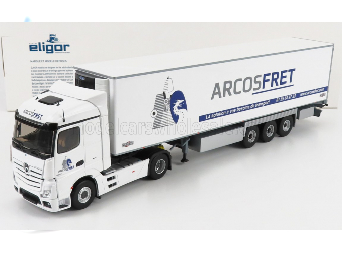 MERCEDES-BENZ ACTROS 5 1851 TRUCK SEMI-FRIGO CHEREAU ARCOSFRET (2018), WHITE